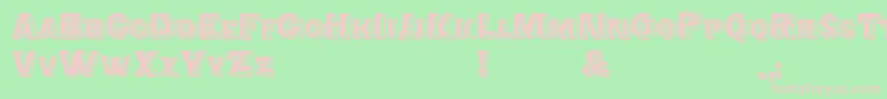 Cristalid Font – Pink Fonts on Green Background