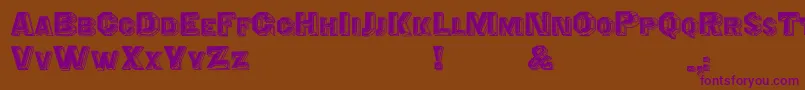 Cristalid Font – Purple Fonts on Brown Background