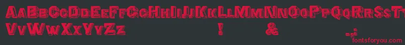 Cristalid Font – Red Fonts on Black Background