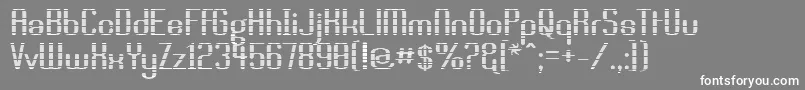 フォントBrassl – 灰色の背景に白い文字