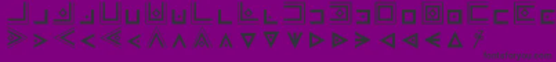 fuente MasonicCipherSymbols – Fuentes Negras Sobre Fondo Morado