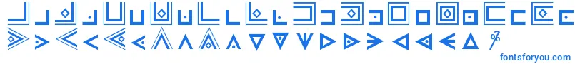 Police MasonicCipherSymbols – polices bleues