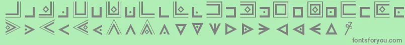 fuente MasonicCipherSymbols – Fuentes Grises Sobre Fondo Verde