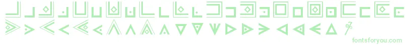 Fonte MasonicCipherSymbols – fontes verdes