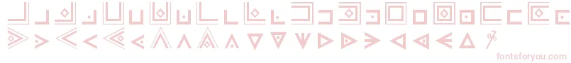 MasonicCipherSymbols-fontti – vaaleanpunaiset fontit