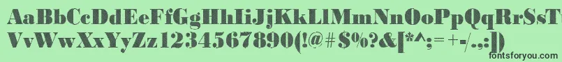 フォントBodonidiamondsRegular – 緑の背景に黒い文字