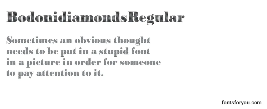 BodonidiamondsRegular-fontti