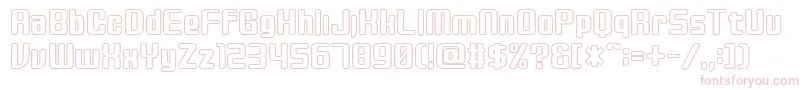 Disc Font – Pink Fonts on White Background