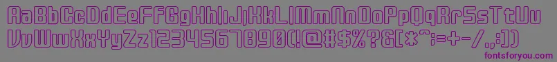 Disc Font – Purple Fonts on Gray Background