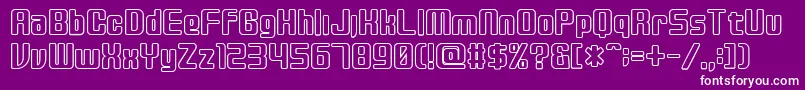 fuente Disc – Fuentes Blancas Sobre Fondo Morado