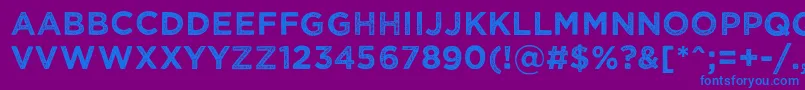 Wickedgrit Font – Blue Fonts on Purple Background