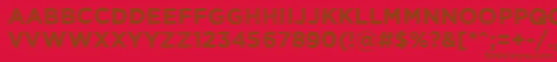 Wickedgrit Font – Brown Fonts on Red Background