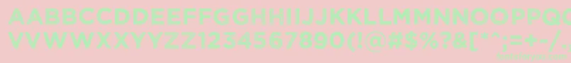 Wickedgrit Font – Green Fonts on Pink Background