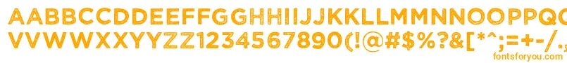 Wickedgrit Font – Orange Fonts on White Background