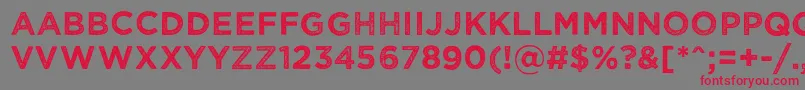 Wickedgrit Font – Red Fonts on Gray Background