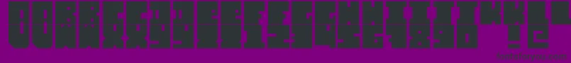 Czcionka Fontslip – czarne czcionki na fioletowym tle