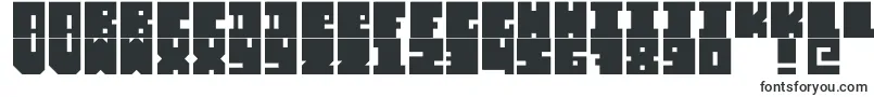 Шрифт Fontslip – квадратные шрифты