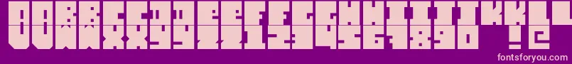 Fontslip Font – Pink Fonts on Purple Background