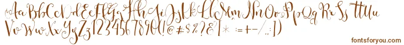 Cestlaisabellyalt Font – Brown Fonts on White Background