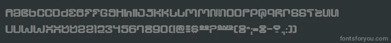Шрифт UltraSupervixenHoneyedOut – серые шрифты на чёрном фоне