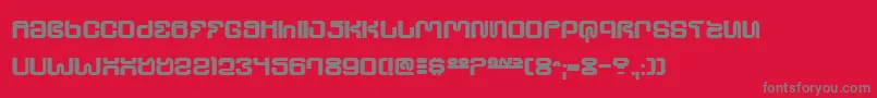 UltraSupervixenHoneyedOut Font – Gray Fonts on Red Background