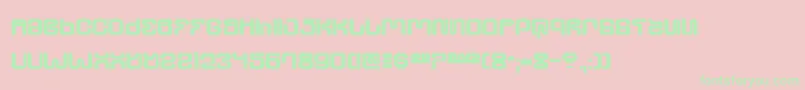 UltraSupervixenHoneyedOut-Schriftart – Grüne Schriften auf rosa Hintergrund