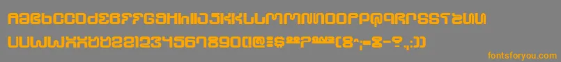 UltraSupervixenHoneyedOut Font – Orange Fonts on Gray Background