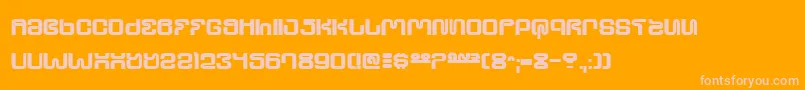 UltraSupervixenHoneyedOut Font – Pink Fonts on Orange Background