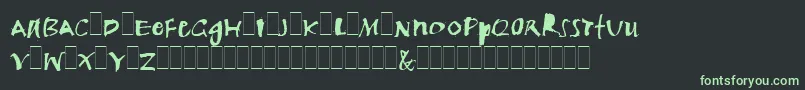 TwangAltsLetPlain.1.0-Schriftart – Grüne Schriften auf schwarzem Hintergrund