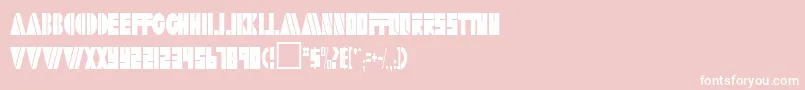 ArtyRegular Font – White Fonts on Pink Background