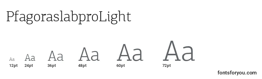 Размеры шрифта PfagoraslabproLight