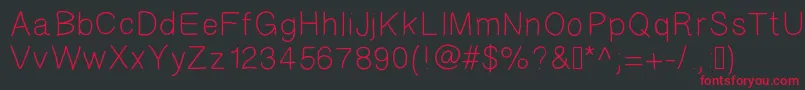 Moreletters Font – Red Fonts on Black Background