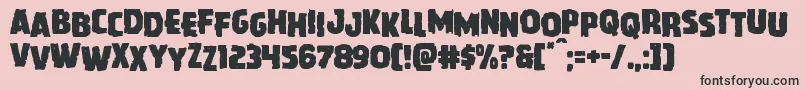 Howlinmadstag Font – Black Fonts on Pink Background