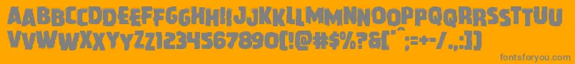 Howlinmadstag Font – Gray Fonts on Orange Background