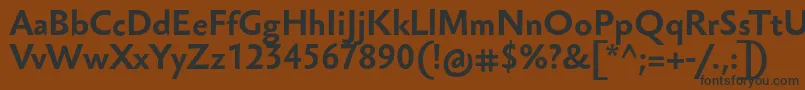 SebastiantextucfBold Font – Black Fonts on Brown Background