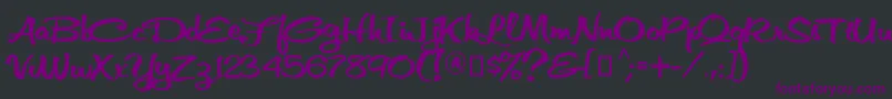 VniThufap3 Font – Purple Fonts on Black Background