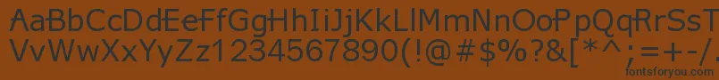 X360 Font – Black Fonts on Brown Background