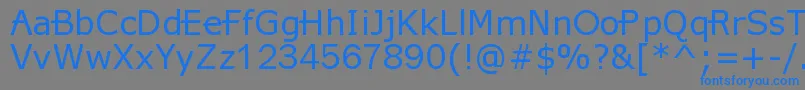 X360 Font – Blue Fonts on Gray Background