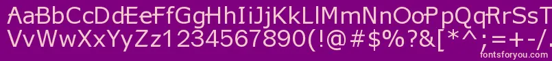 X360 Font – Pink Fonts on Purple Background