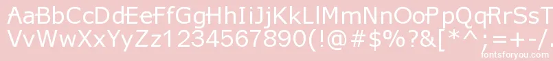 X360 Font – White Fonts on Pink Background