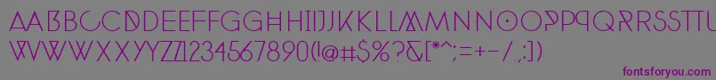 PhantomThin30 Font – Purple Fonts on Gray Background