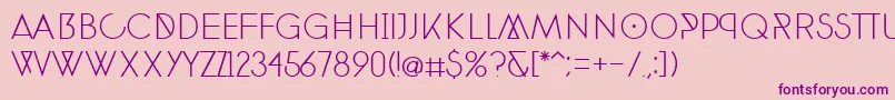PhantomThin30 Font – Purple Fonts on Pink Background