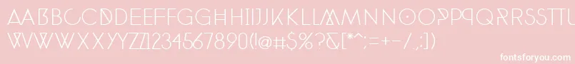 PhantomThin30 Font – White Fonts on Pink Background