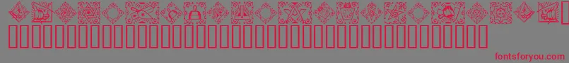 Шрифт Masonic ffy – красные шрифты на сером фоне