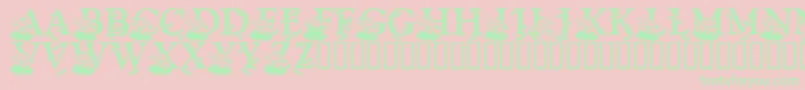 LmsBloodsuckerProxy Font – Green Fonts on Pink Background