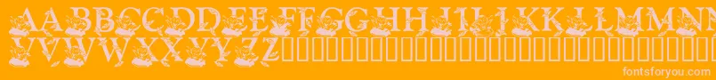 LmsBloodsuckerProxy Font – Pink Fonts on Orange Background