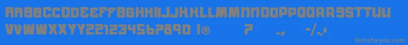 VtksMorningRainBold Font – Gray Fonts on Blue Background