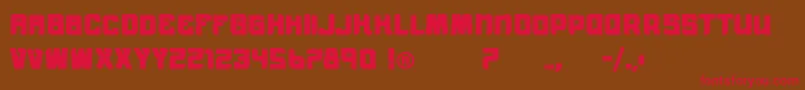 VtksMorningRainBold Font – Red Fonts on Brown Background