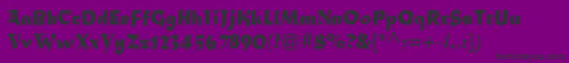 Maturamtstd Font – Black Fonts on Purple Background