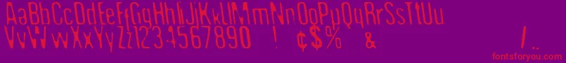 More about Undo36 Font Undo36 Font – Red Fonts on Purple Background